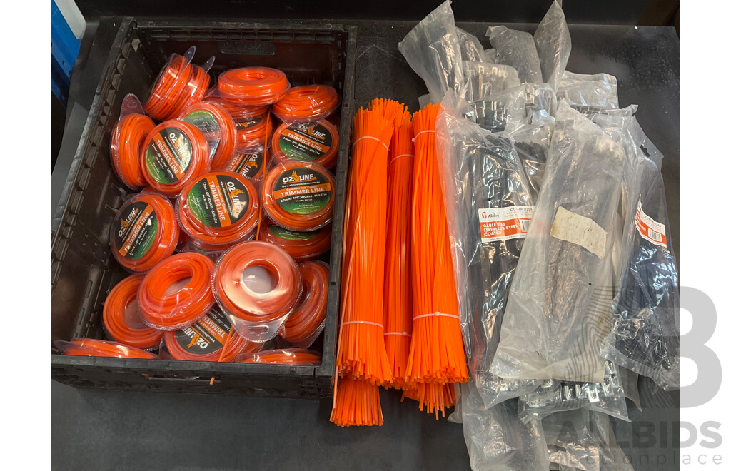 Assorted Trimmer Line & Cable Ties