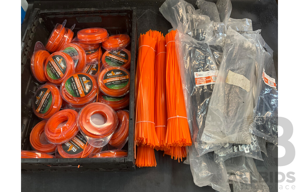 Assorted Trimmer Line & Cable Ties