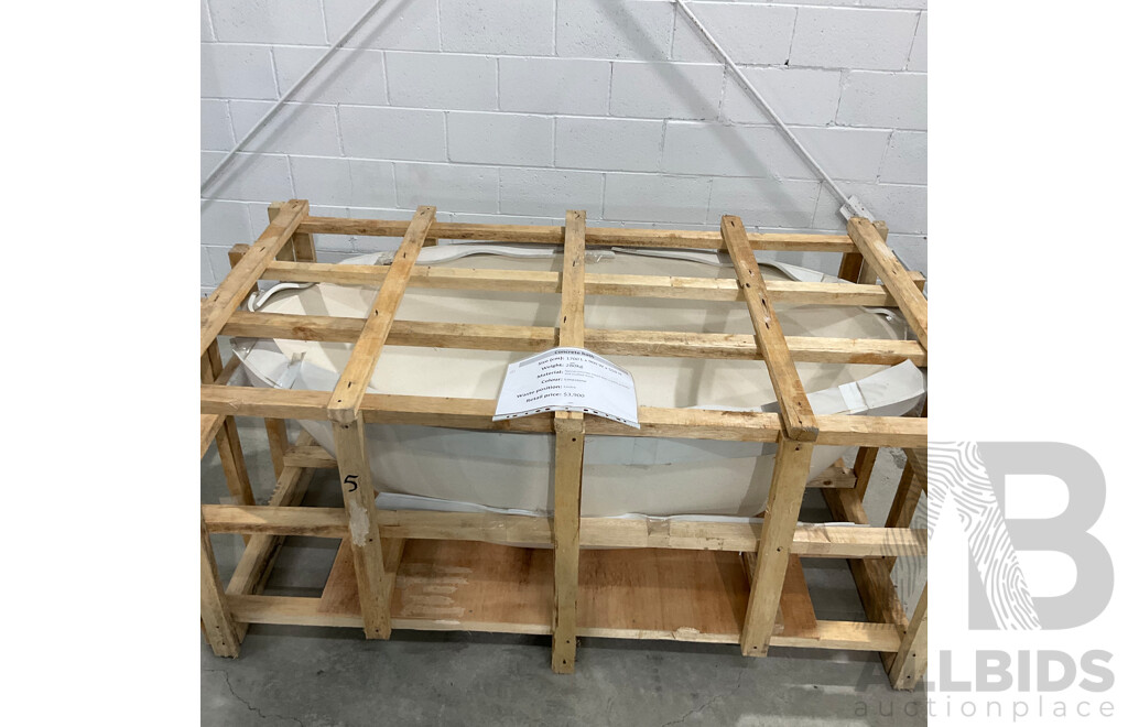 Stone Composite Bath - Limestone (1700L X 900W X 550H) - ORP $3,900.00