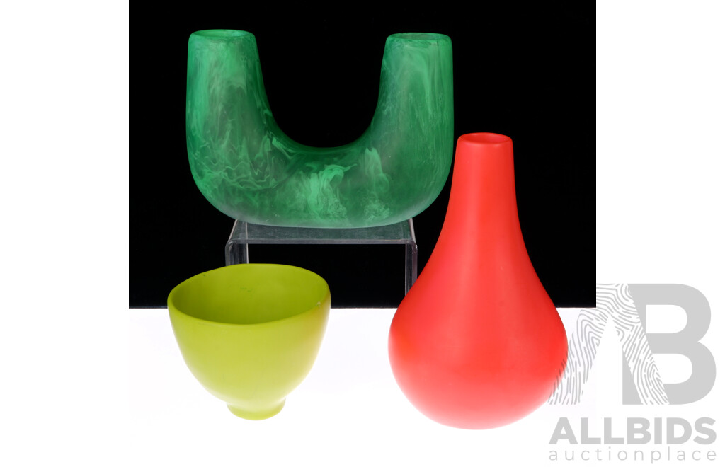 Collection of Three Retro Australian Dinosaur Design Pieces