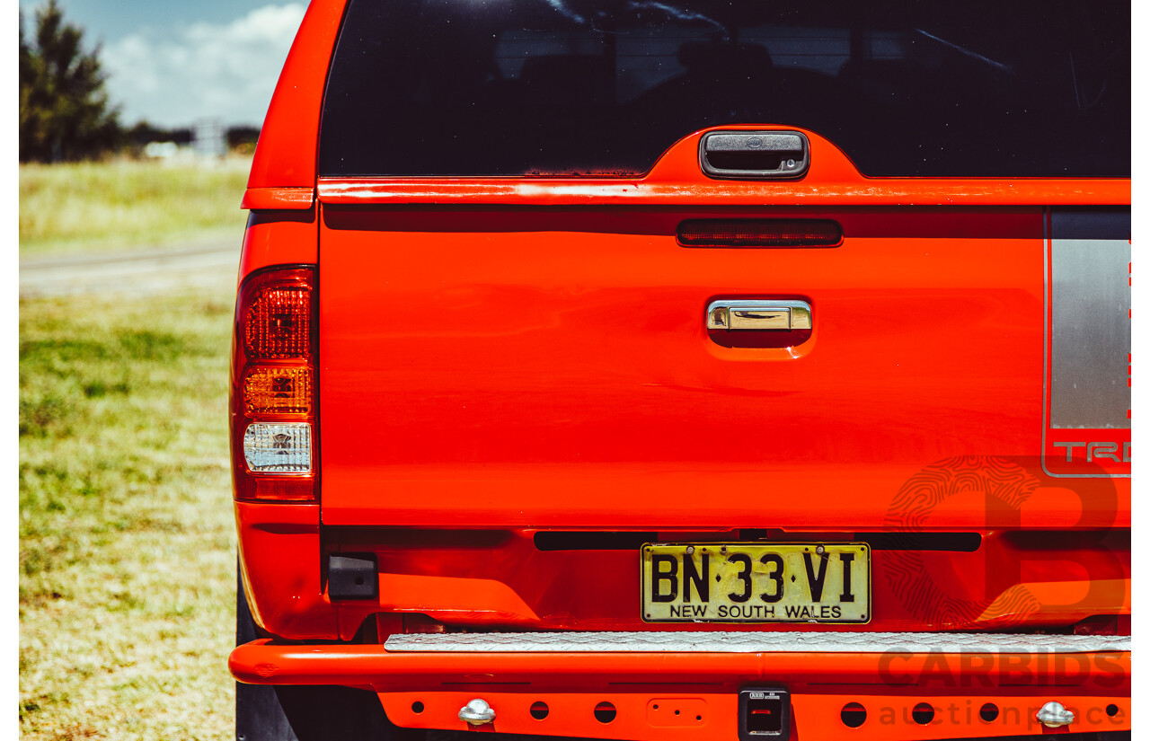 7/2008 Toyota TRD Hilux 4000SL Build No.350 (4x4) GGN25R 4d Dual Cab P/Up Super Red Supercharged V6 4.0L