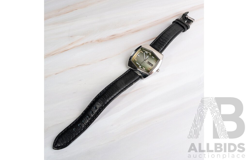 Vintage Citizen Automatic Watch, 61-6214 with Green Face