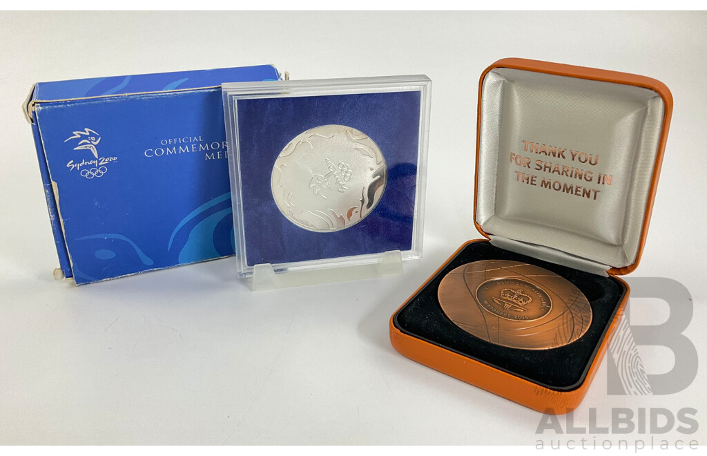 Australian RAM 2006 Melbourne Commonwealth Games Commemorative Medal and Sydney 2000 Olympics Medal