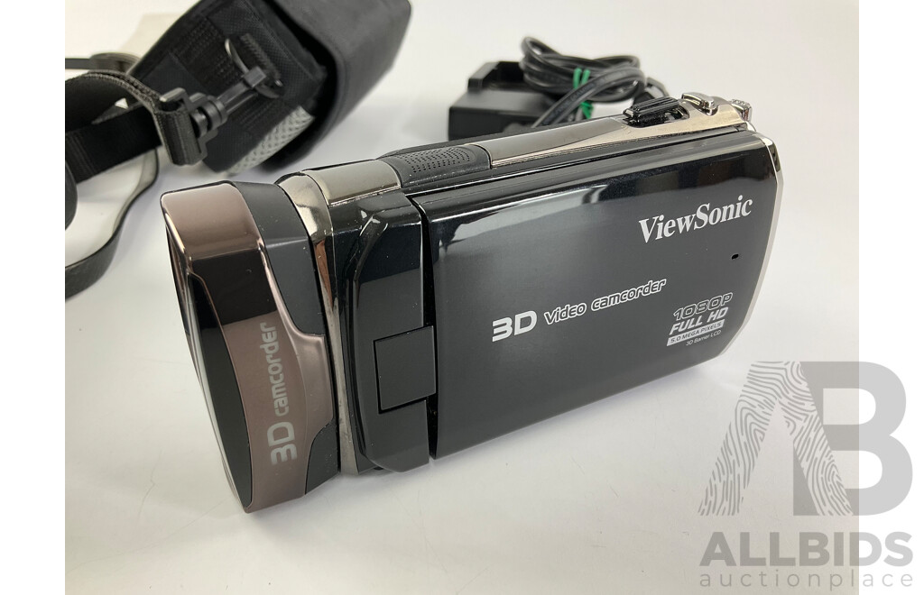 Vintage Canon FT 35mm Film Camera and Viewsonic 3D Video Camcorder