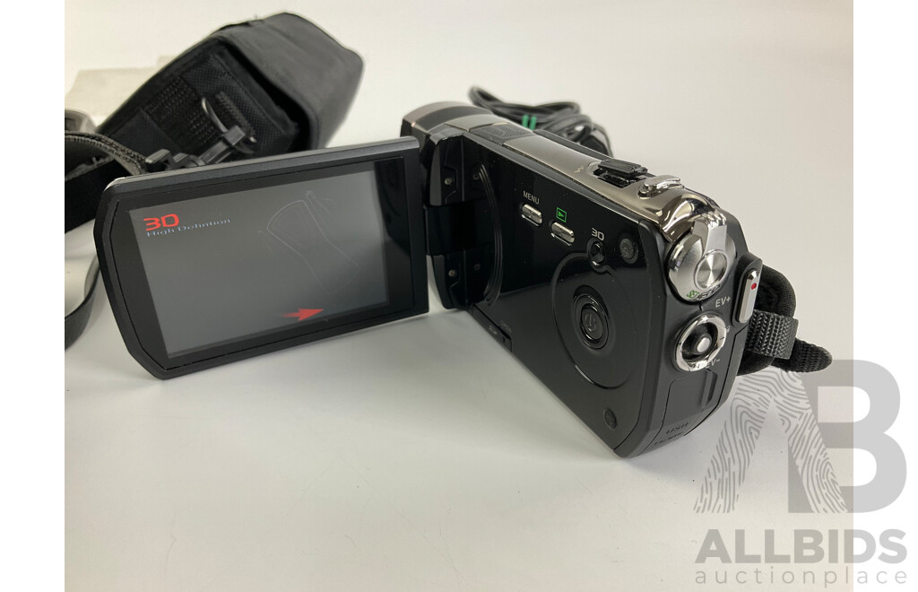 Vintage Canon FT 35mm Film Camera and Viewsonic 3D Video Camcorder