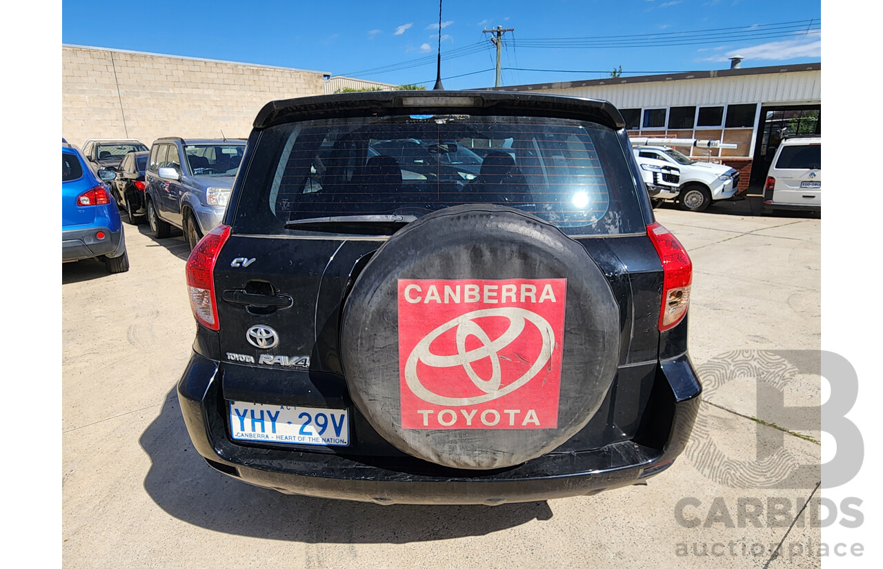 3/2008 Toyota Rav4 CV (4x4) ACA33R 4d Wagon Black 2.4L