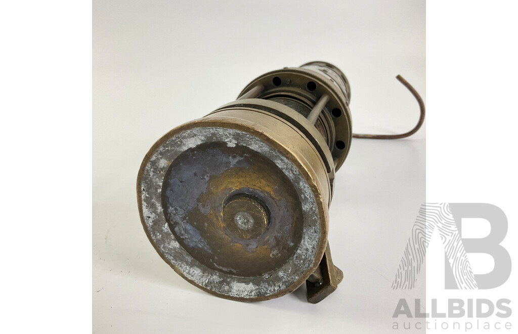 Vintage J.H Naylor Miners Oil Lamp