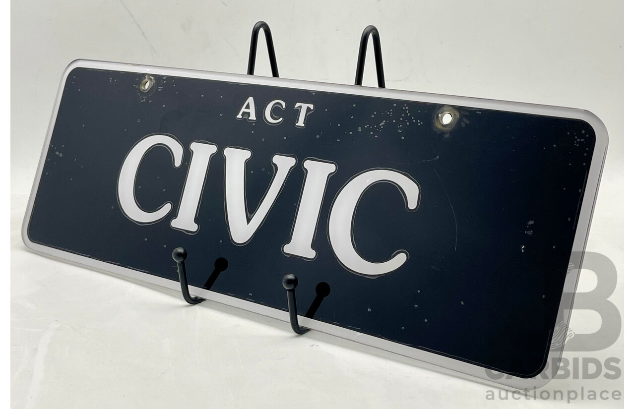 ACT 5-Character Number Plate - CIVIC