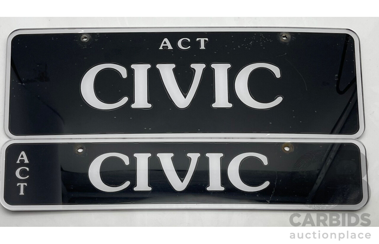 ACT 5-Character Number Plate - CIVIC