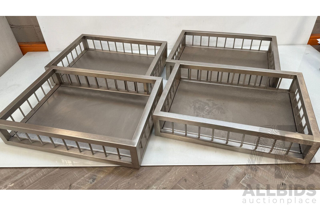 Stainless Steel Custom Racks - Lot of 4