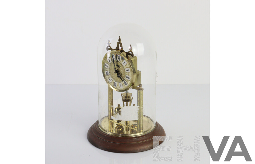 Modern Glass Dome Mantle Clock