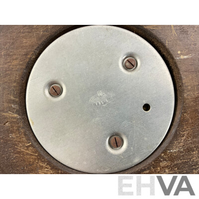 Vintage Lufft Wall Barometer/Thermometer with Turned Finials