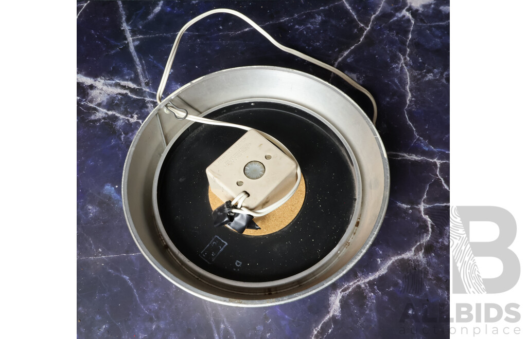 Vintage Metal Case Electric Wall Clock by Smiths