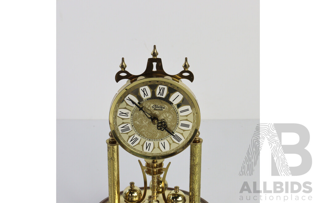 Modern Glass Dome Mantle Clock