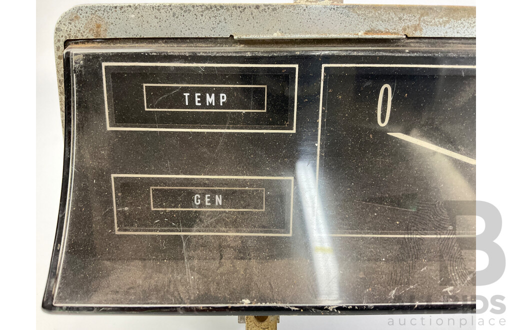 1968 Holden HK Flexdrive Instruments Dashboard Instrument Cluster, Showing 6515 Miles