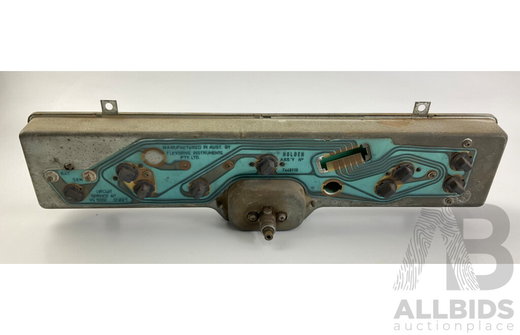 1968 Holden HK Flexdrive Instruments Dashboard Instrument Cluster, Showing 6515 Miles