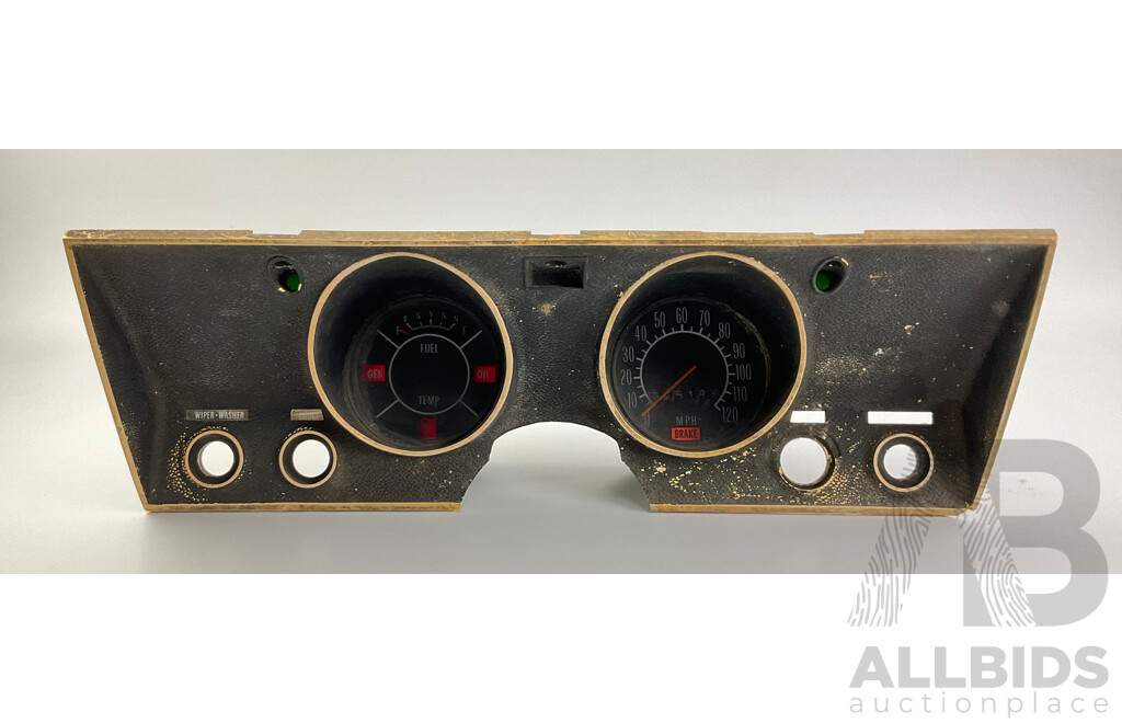 1969 Holden HT Belmont/Kingswood VDO Instrument Cluster