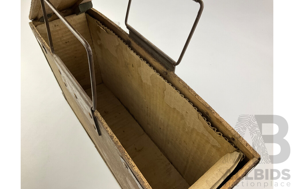 Vintage Government Explosive 7.62 Caliber, 350 Rounds Timber Ammunition Box