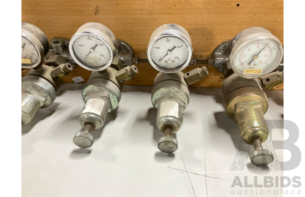 Wall Mounted Brewery Gauges and Valves Including Andale and Empeo