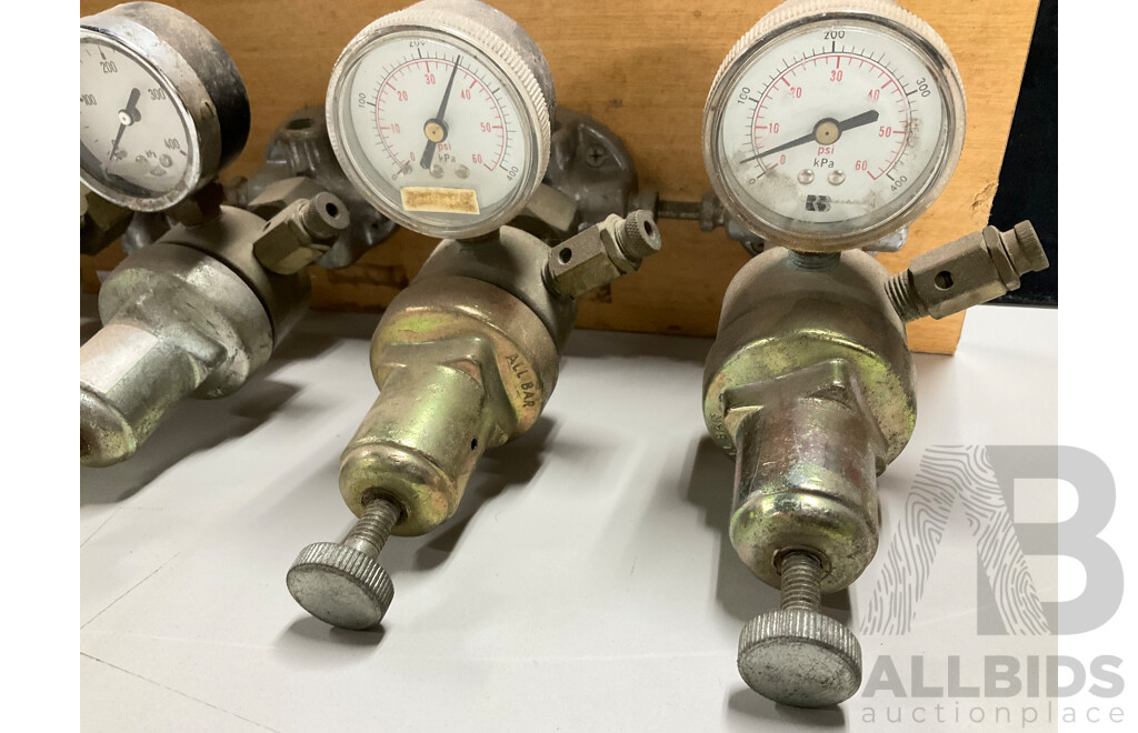 Wall Mounted Brewery Gauges and Valves Including Andale and Empeo