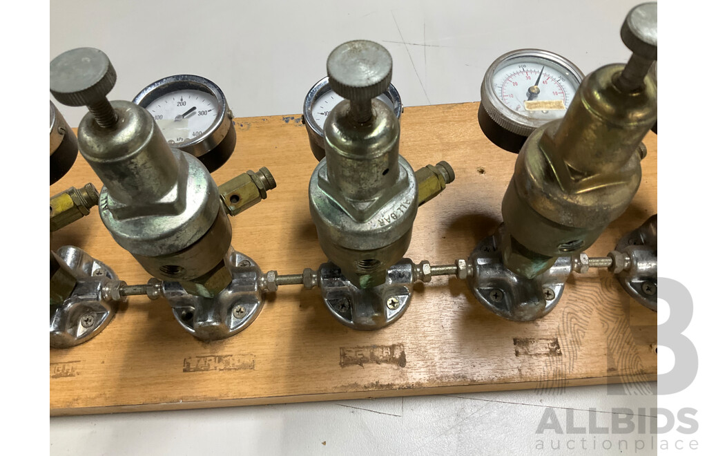 Wall Mounted Brewery Gauges and Valves Including Andale and Empeo