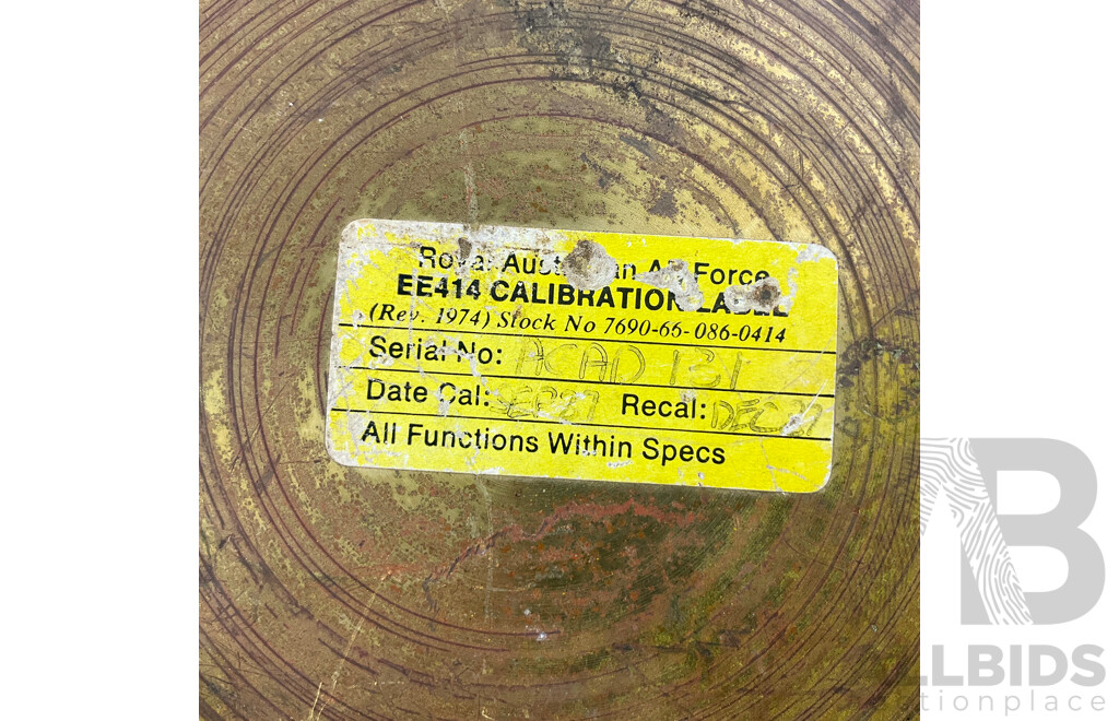 Ex Royal Australian Air Force Lewis & Fitzgibon PSI Gauge, Made in Australia