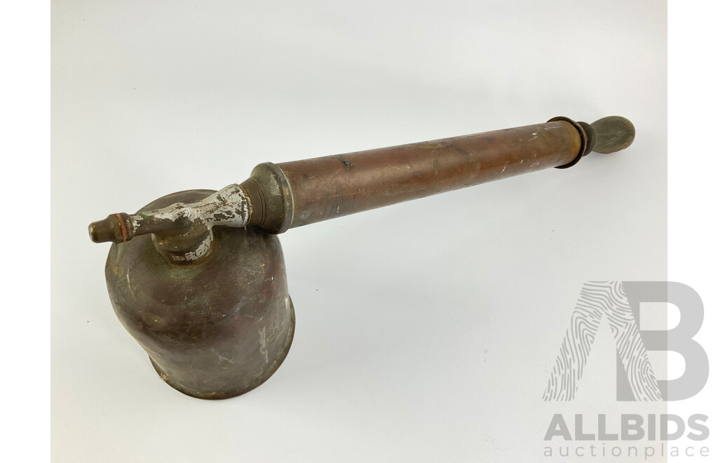 Vintage Brass Drum Pump and Rega Pump Pest Sprayer