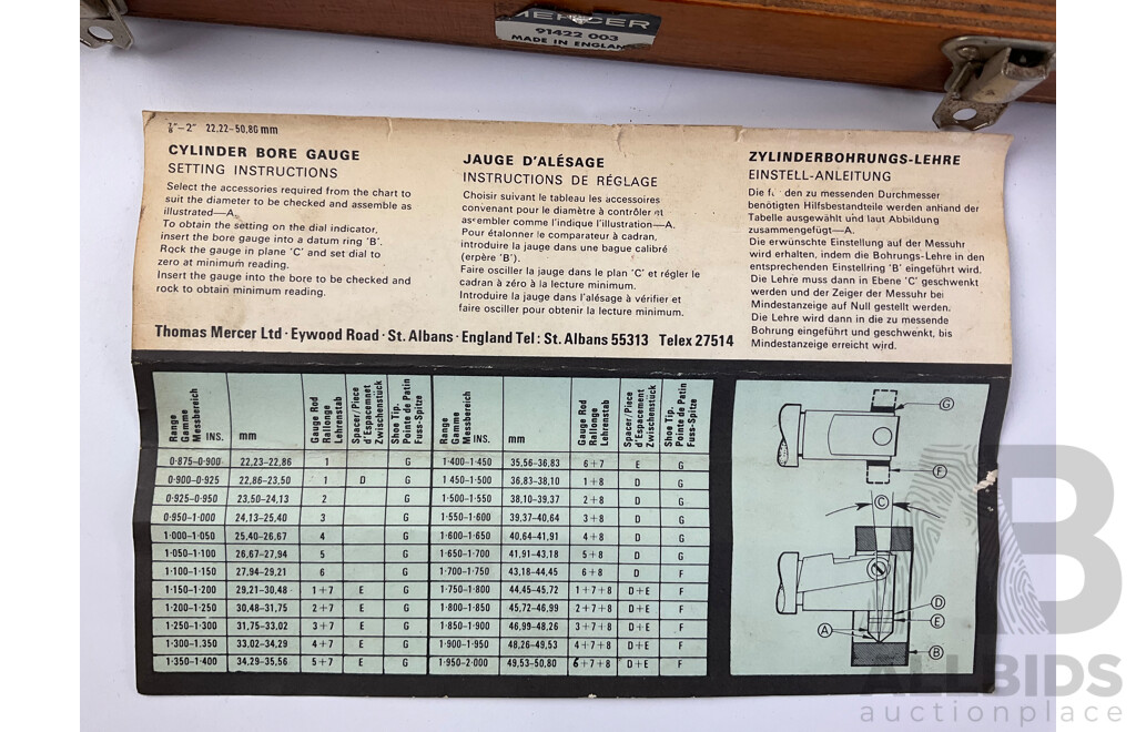 Two Vintage Small Bore Gauges, John Bull and Mercer with Haldex Portable Fifty Gram Scale