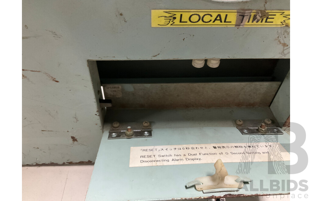 Vintage Dual Analogue Clocks, GMT and Local Time in Steel Case