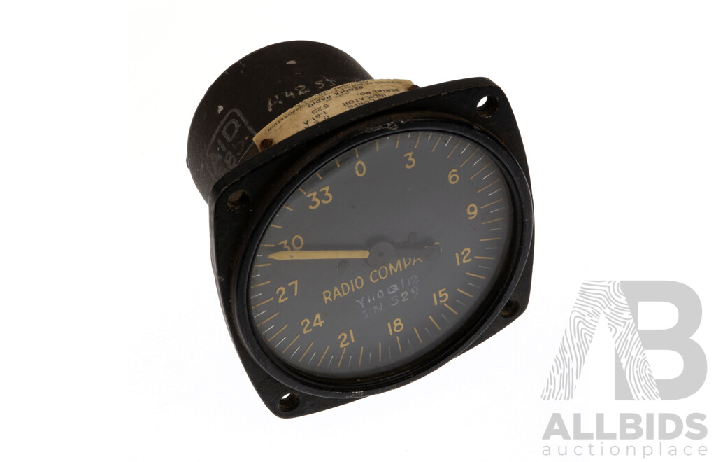 US Army Bendix Radio Compass Gauge - Lot 1594854 | ALLBIDS