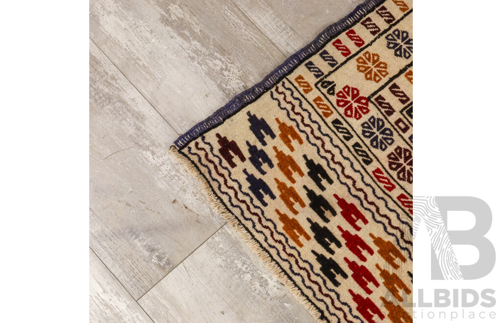 Modern Turkish Kilim with Traditional Pattern