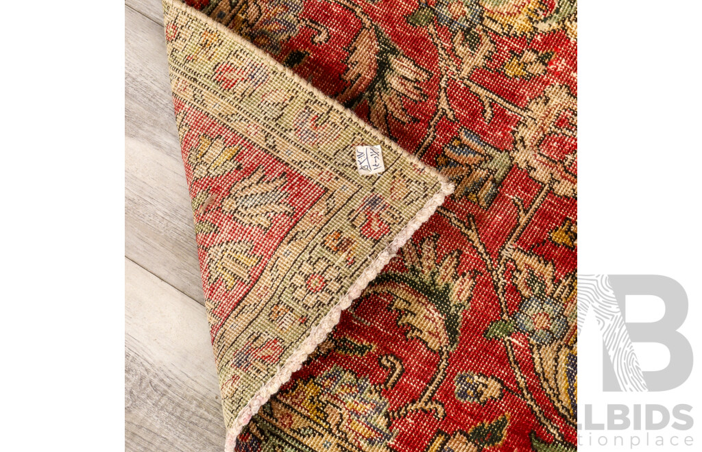 Hand Knotted Threadbare Persian - Lot 1651025 | ALLBIDS