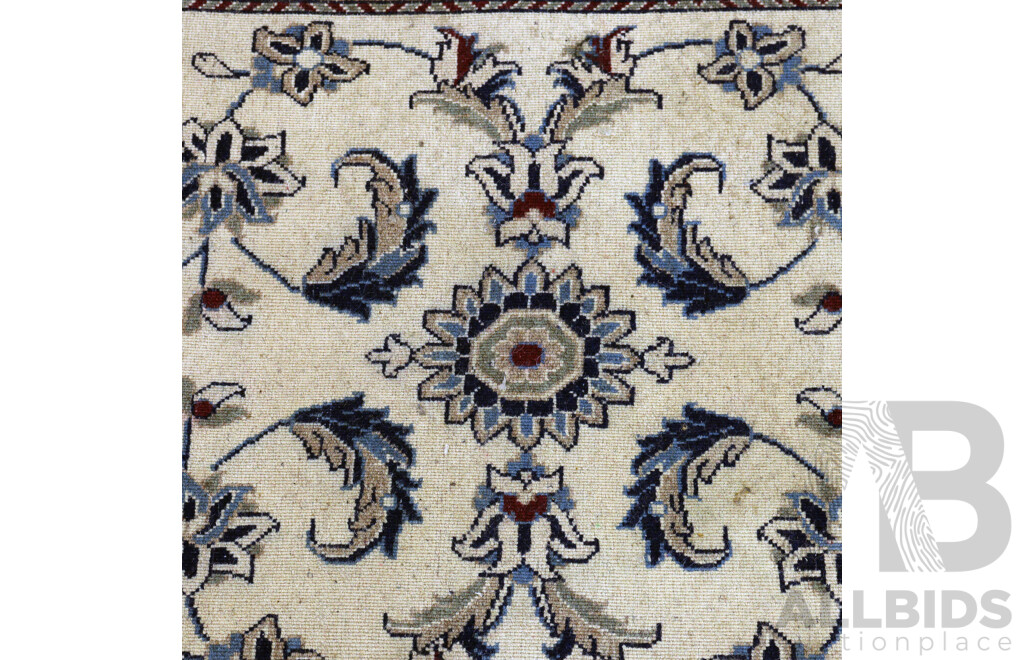 Hand Knotted Persian Thick Wool Small Runner