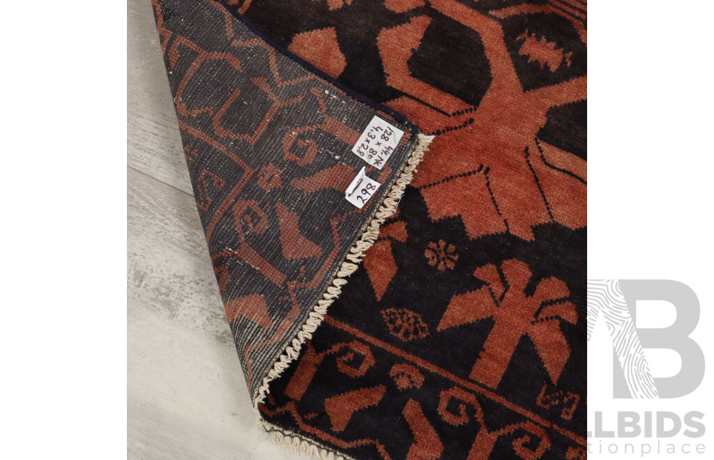 Hand Woven Afghan Baluchi Soft Wool Rug