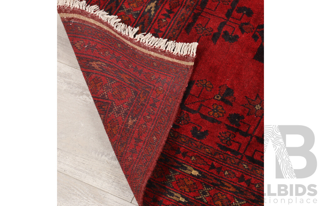 Hand Knotted Afghan Khal Mohammadi Wool Rug