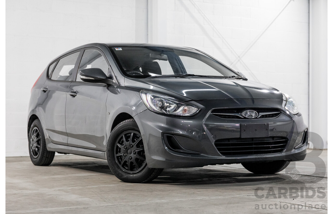 1/2013 Hyundai Accent Active RB 5d Hatchback Carbon Grey Metallic 1.6L