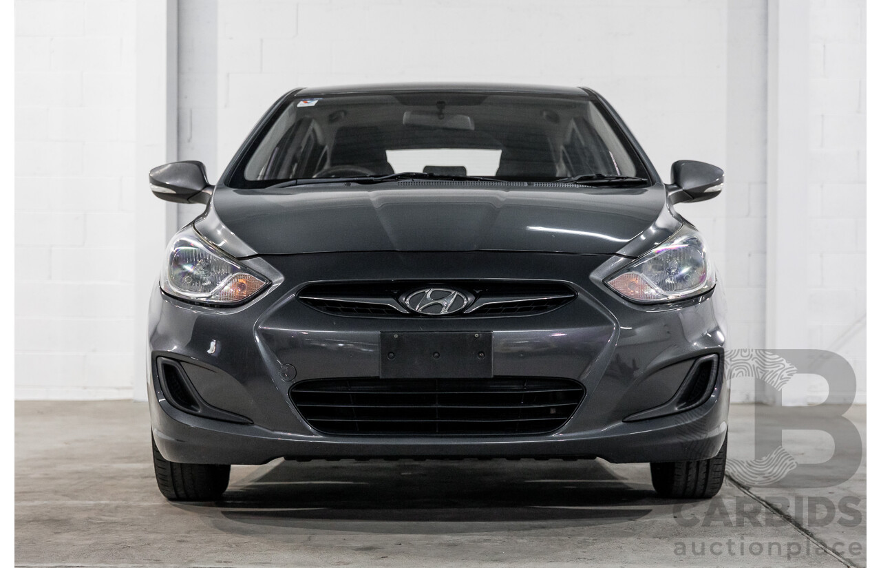 1/2013 Hyundai Accent Active RB 5d Hatchback Carbon Grey Metallic 1.6L