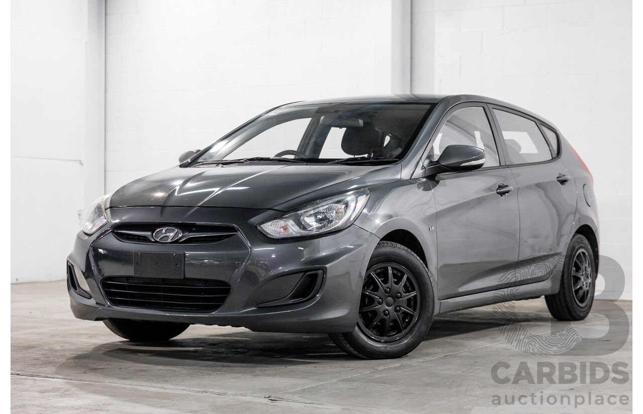 1/2013 Hyundai Accent Active RB 5d Hatchback Carbon Grey Metallic 1.6L