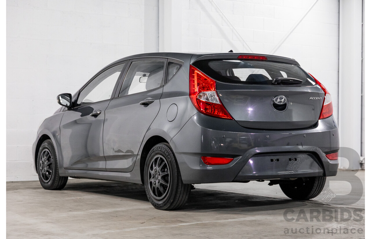 1/2013 Hyundai Accent Active RB 5d Hatchback Carbon Grey Metallic 1.6L