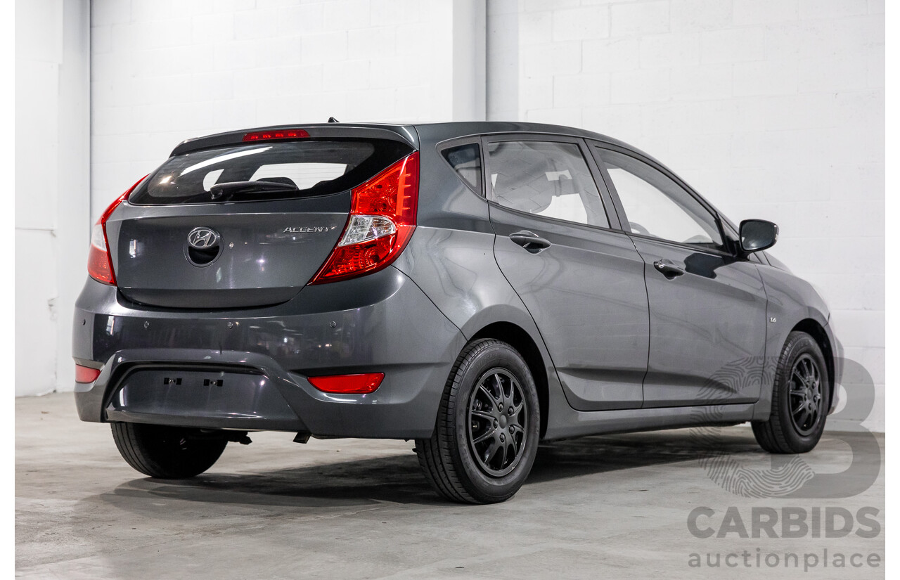 1/2013 Hyundai Accent Active RB 5d Hatchback Carbon Grey Metallic 1.6L