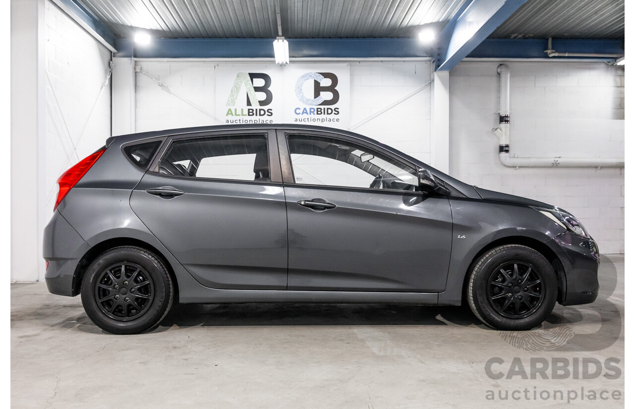 1/2013 Hyundai Accent Active RB 5d Hatchback Carbon Grey Metallic 1.6L