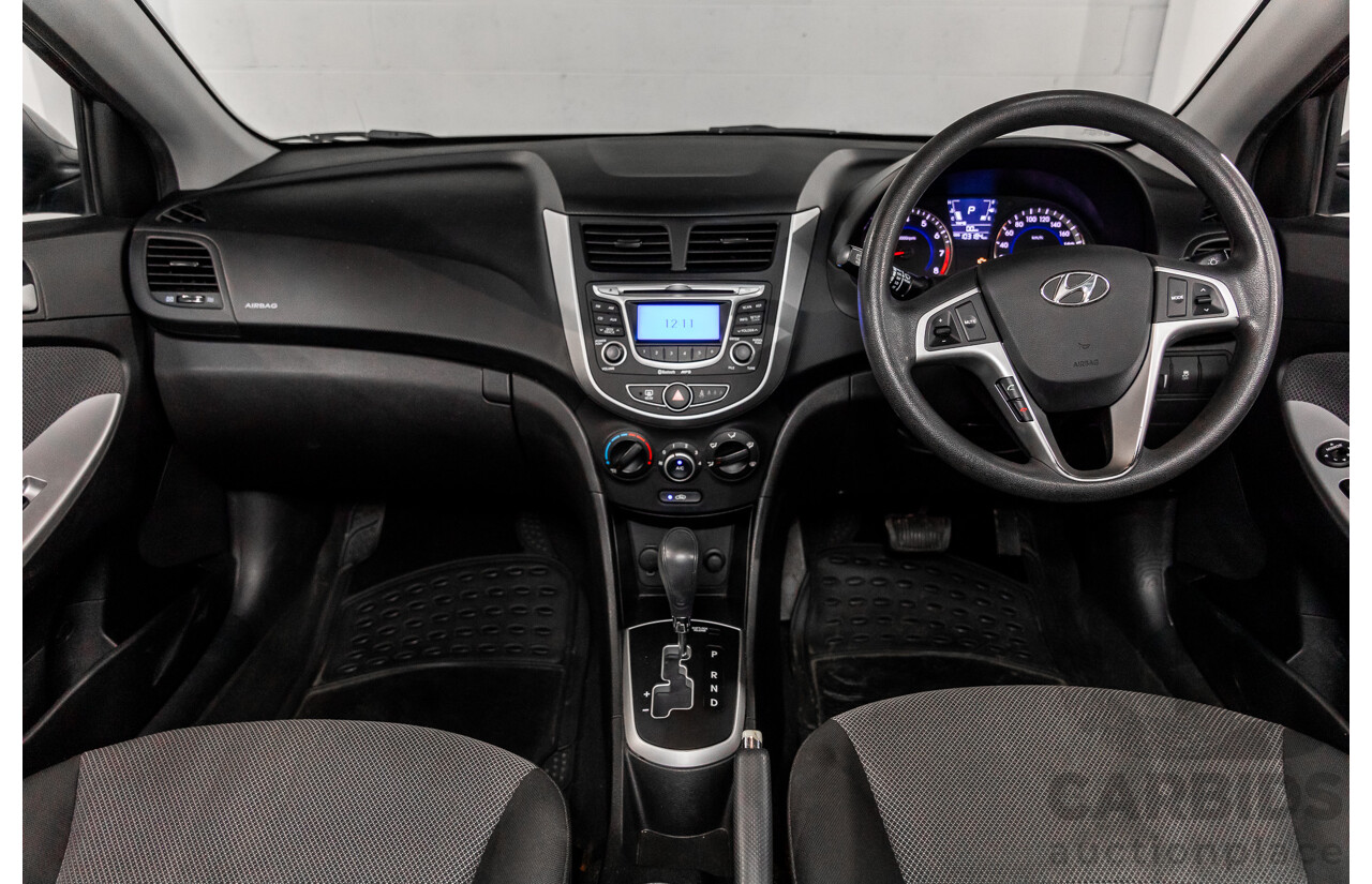 1/2013 Hyundai Accent Active RB 5d Hatchback Carbon Grey Metallic 1.6L