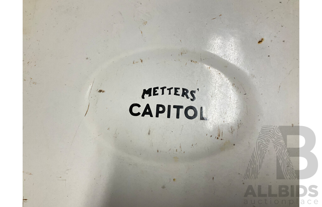 Vintage Metters Capitol Enameled Oven Door