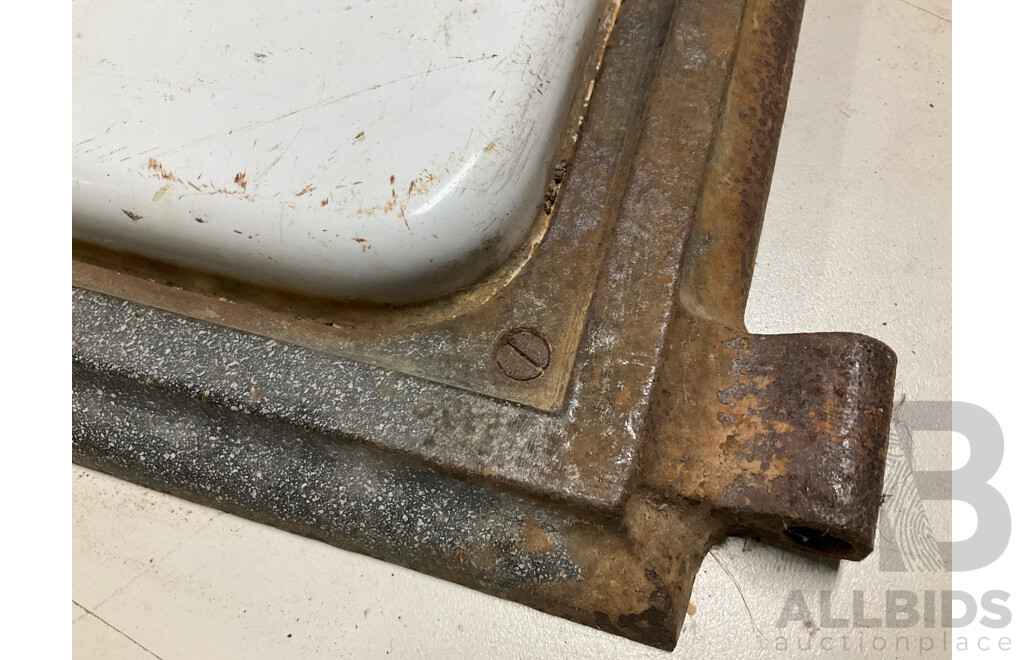 Vintage Metters Capitol Enameled Oven Door