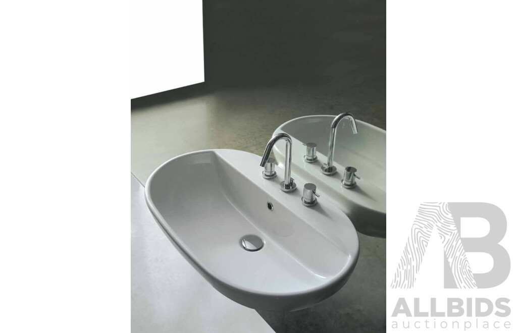 GLOBO SA027.BI Wash Basin 74x48cm - Lot of 3