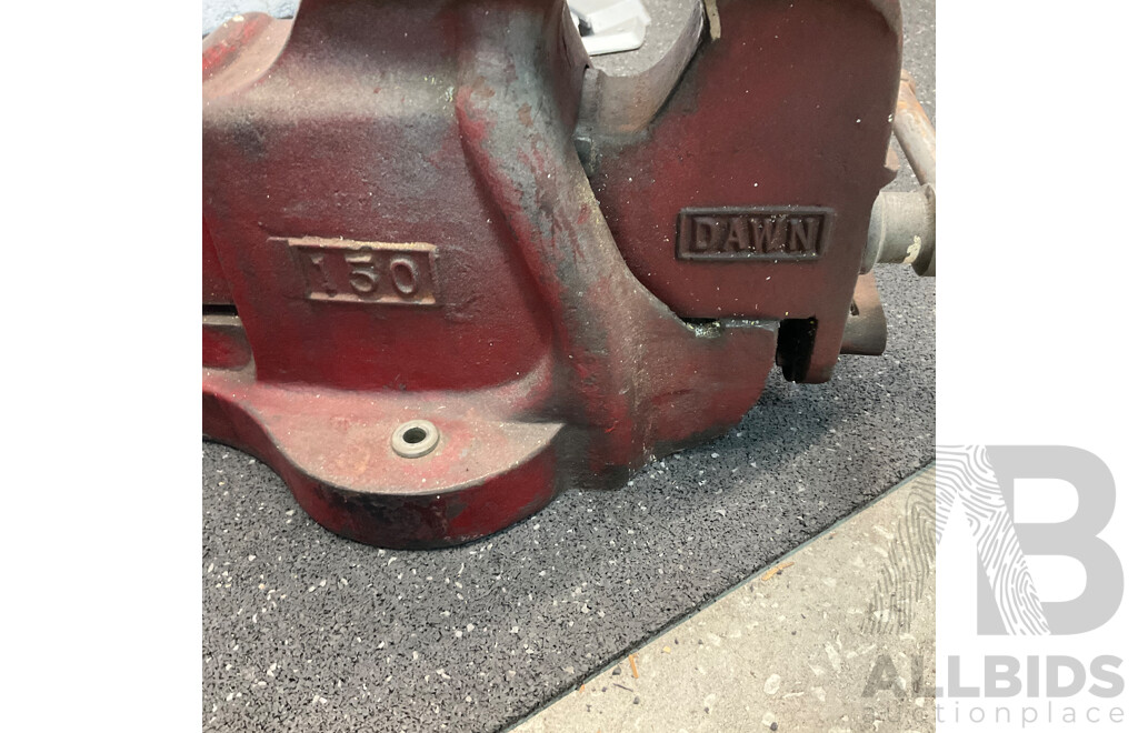 FERREX Electric Drill Press & Folding Crane & Vintage Dawn Vice & Battery Load Tester