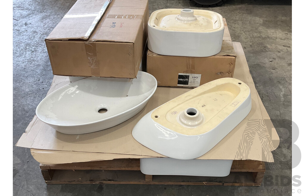 Assorted Display Basin - Lot of 10