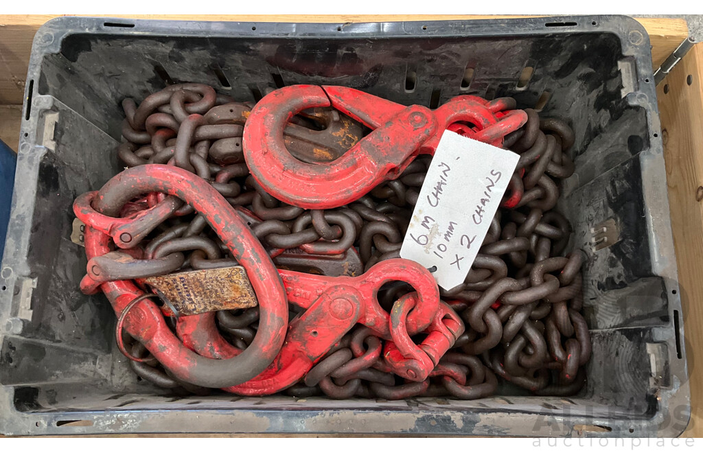 2x 6-Metre Heavy Duty Lifting Chains