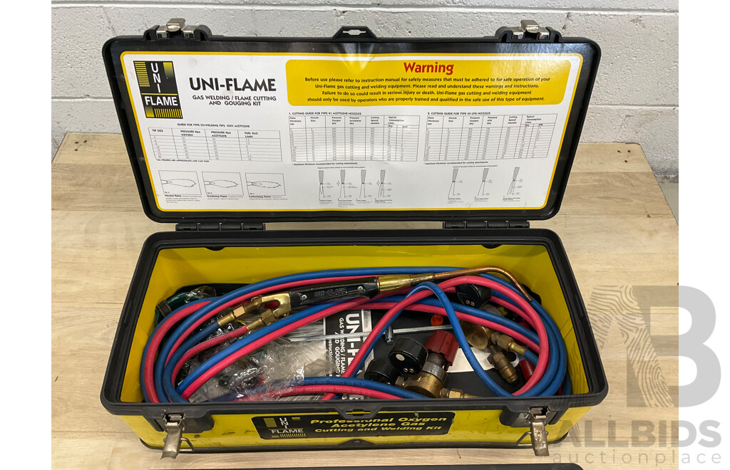 UNIFLAME Professional Oxygen Acetylene Gas Cutting and Welding Kit