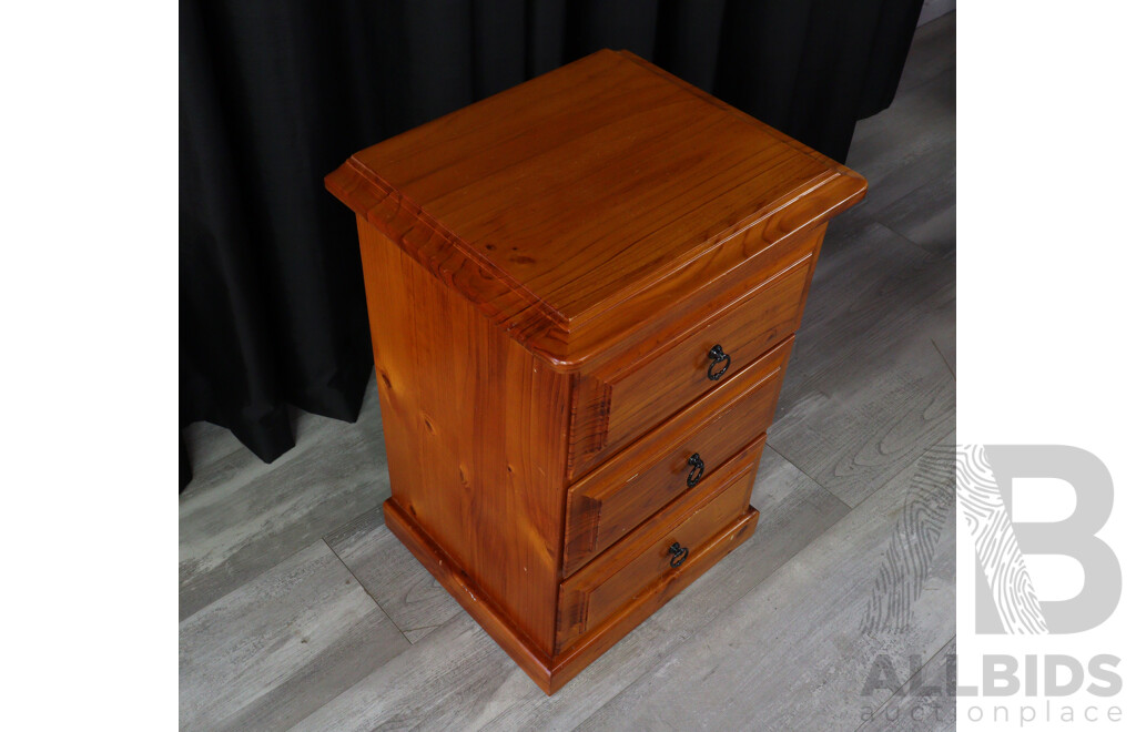 Pair of Pine Bedside Chests